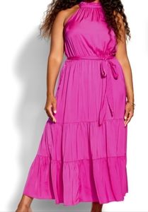 City Chic Halter Maxi Dress